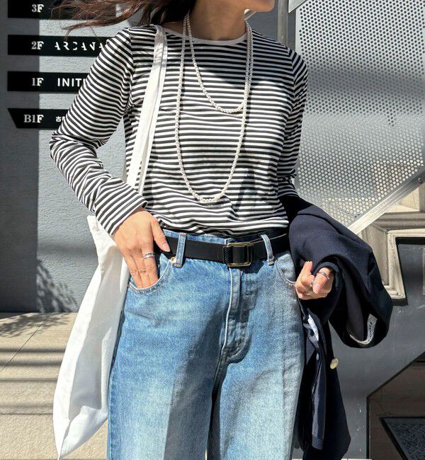 FREDY&GLOSTER/ハイツイストコットンコンパクトロンTシャツ