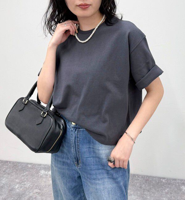FREDY&GLOSTER/ベーシッククロップド丈Tシャツ