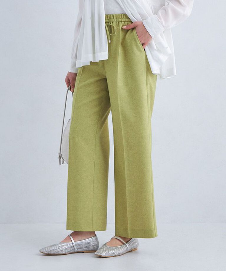UNITED ARROWS green label relaxing「【結論シリーズ】ニーハイフレアパンツ -マシンウォッシャブル-」|その他|YELLOW