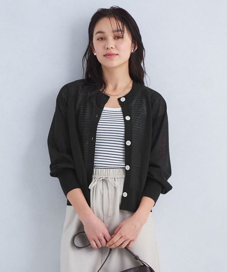 UNITED ARROWS green label relaxing「【結論シリーズ】忍ばせカーデ 2WAY -ウォッシャブル-」|カーディガン|