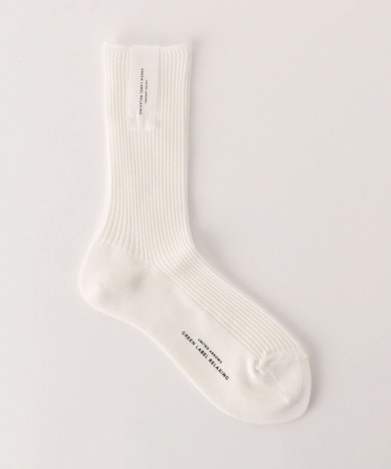 UNITED ARROWS green label relaxing「リブソックス / 靴下」|ソックス|WHITE