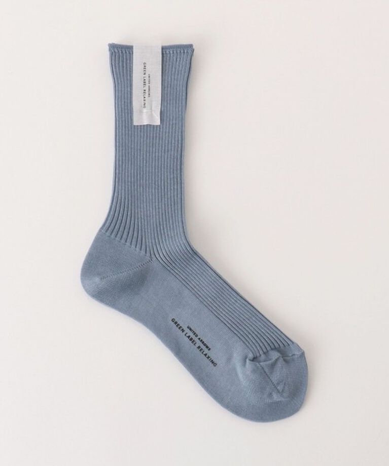 UNITED ARROWS green label relaxing「リブソックス / 靴下」|ソックス|LT.BLUE