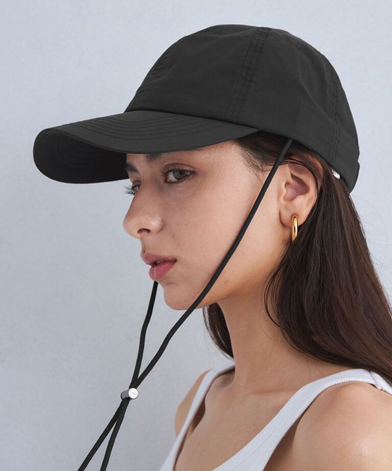 UNITED ARROWS green label relaxing「2WAY コード付き キャップ / CAP - UVカット -」|キャップ・キャスケット|BLACK