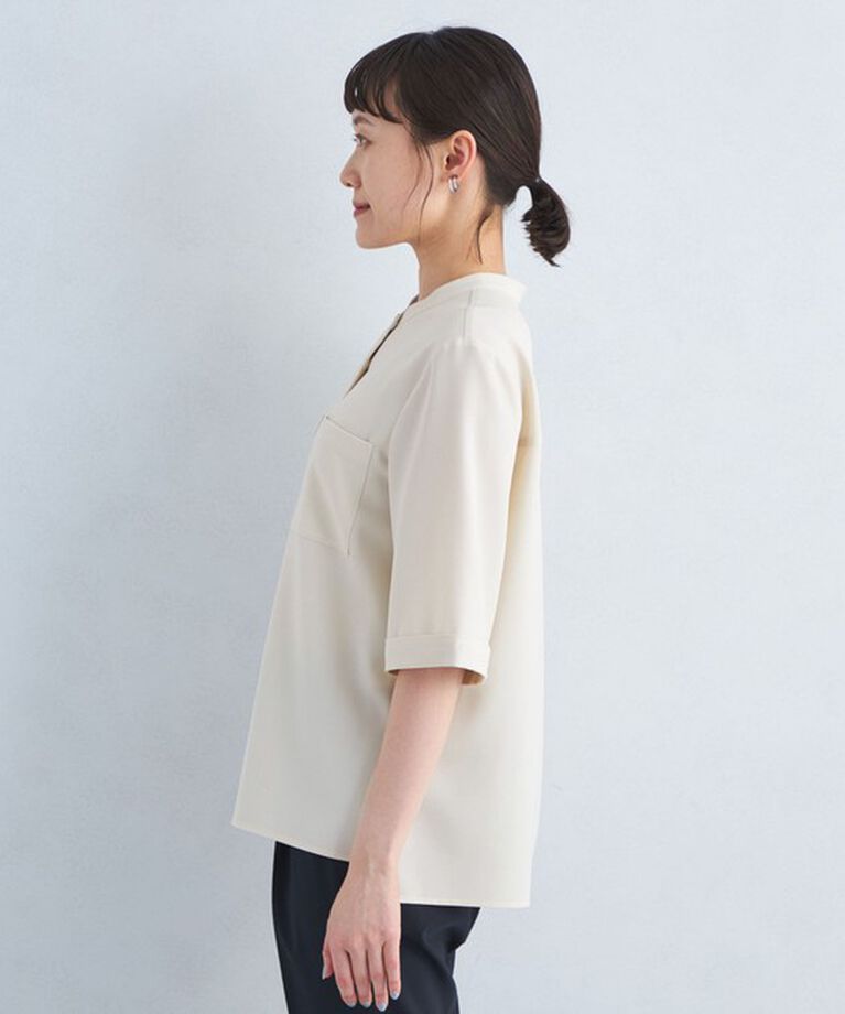 UNITED ARROWS green label relaxing「ソモウライク ポケット ショートスリーブ ブラウス -マシンウォッシャブル-」|シャツ・ブラウス|