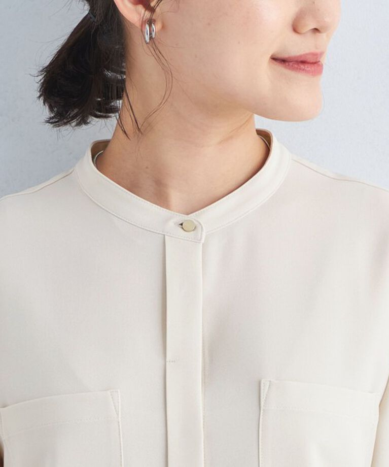 UNITED ARROWS green label relaxing「ソモウライク ポケット ショートスリーブ ブラウス -マシンウォッシャブル-」|シャツ・ブラウス|