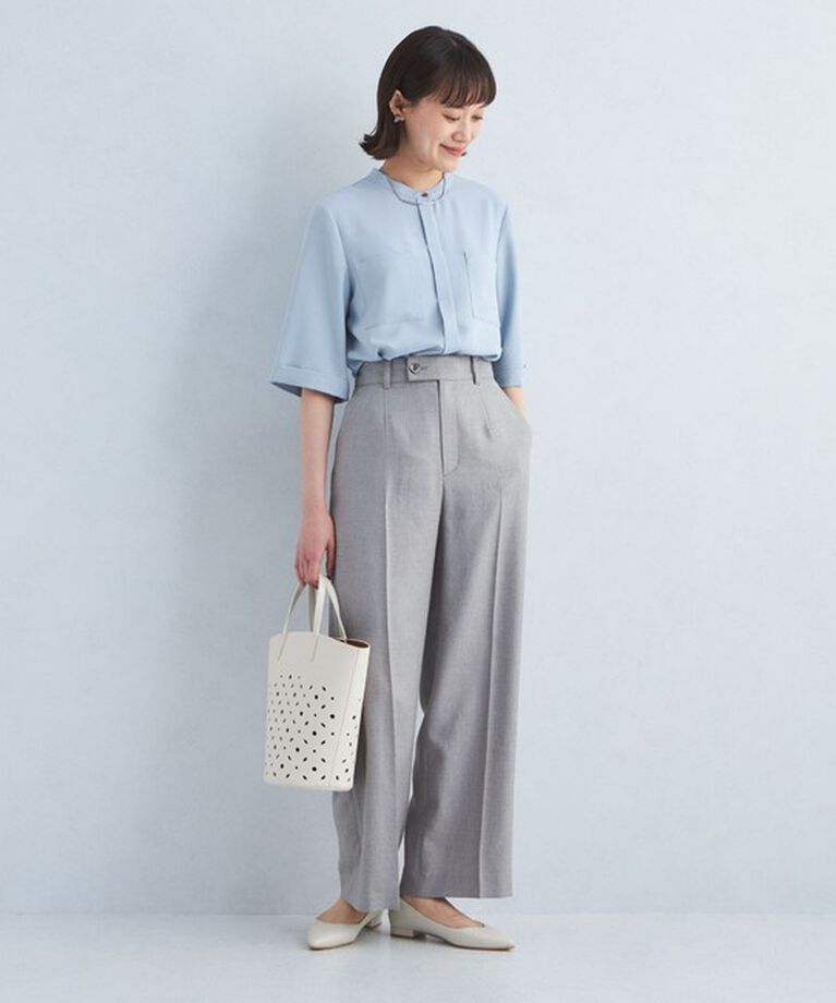 UNITED ARROWS green label relaxing「ソモウライク ポケット ショートスリーブ ブラウス -マシンウォッシャブル-」|シャツ・ブラウス|