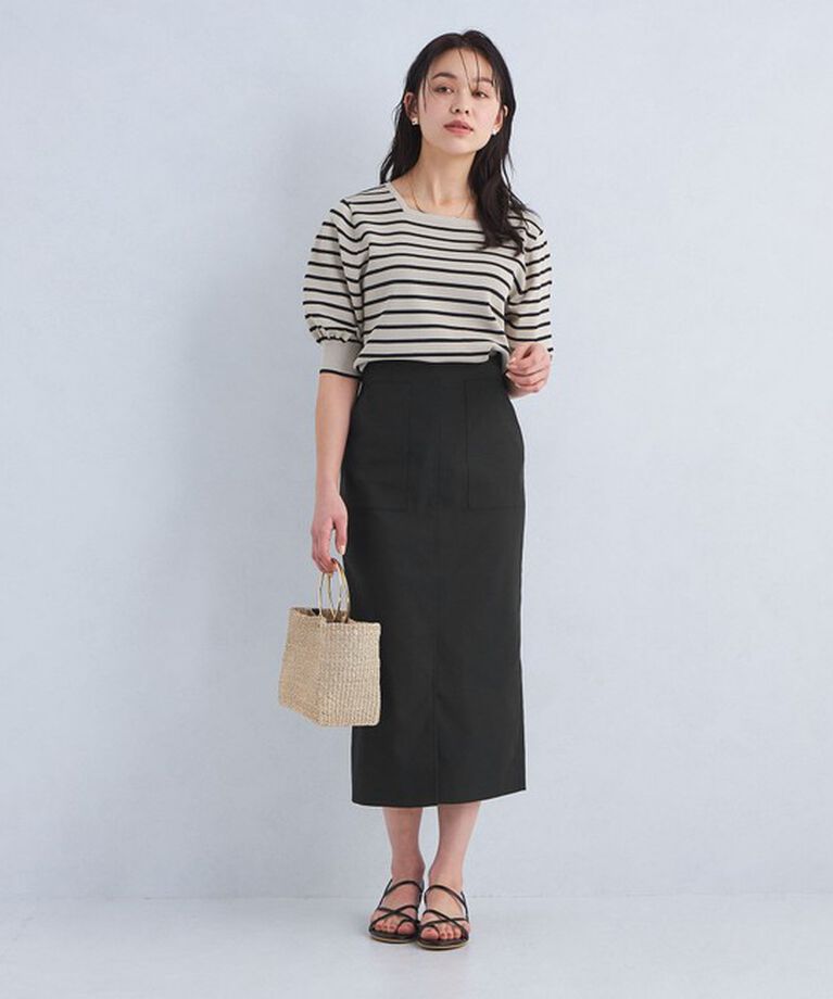 UNITED ARROWS green label relaxing「［size SHORTあり］キチントボトムス Iライン スリム タイト スカート」|タイト|