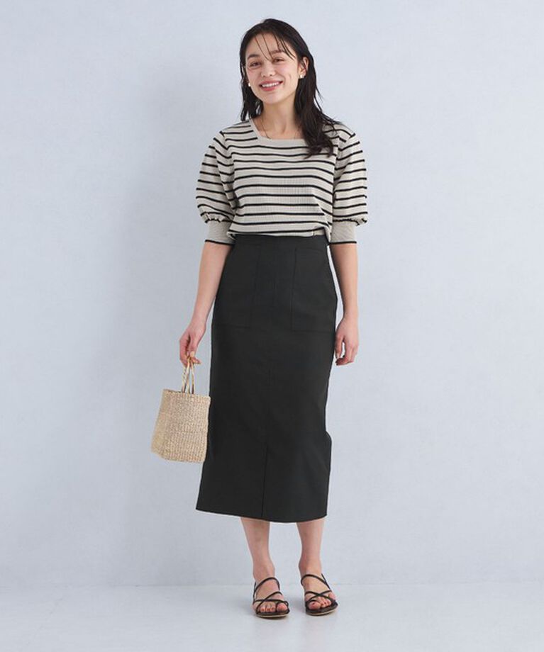 UNITED ARROWS green label relaxing「［size SHORTあり］キチントボトムス Iライン スリム タイト スカート」|タイト|