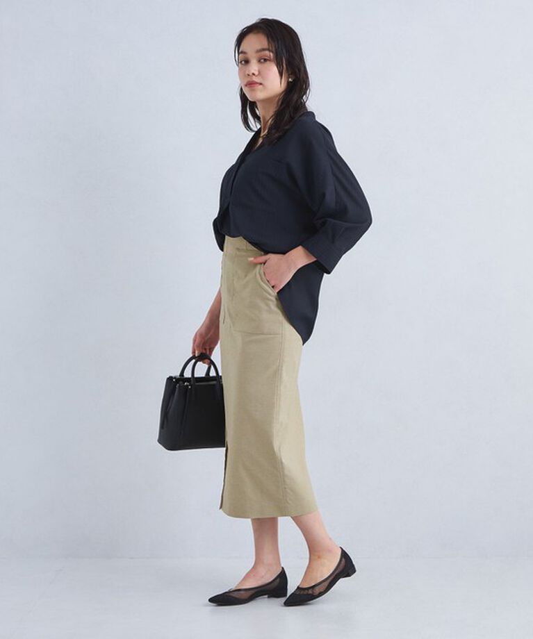 UNITED ARROWS green label relaxing「［size SHORTあり］キチントボトムス Iライン スリム タイト スカート」|タイト|