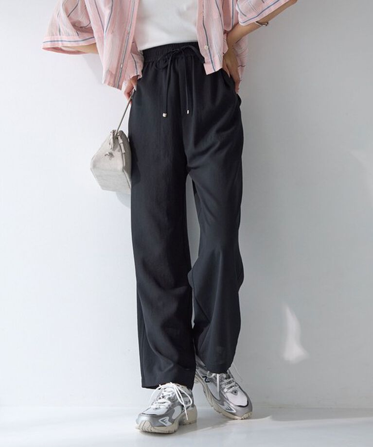 UNITED ARROWS green label relaxing「【結論シリーズ】ドライクロスパンツ［size SHORT/TALLあり］」|その他|BLACK