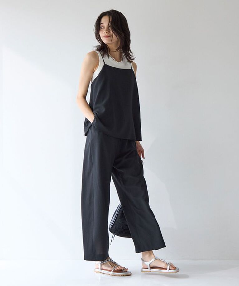 UNITED ARROWS green label relaxing「【結論シリーズ】ドライクロスオールインワン［size SHORT/TALLあり］」|オールインワン|BLACK