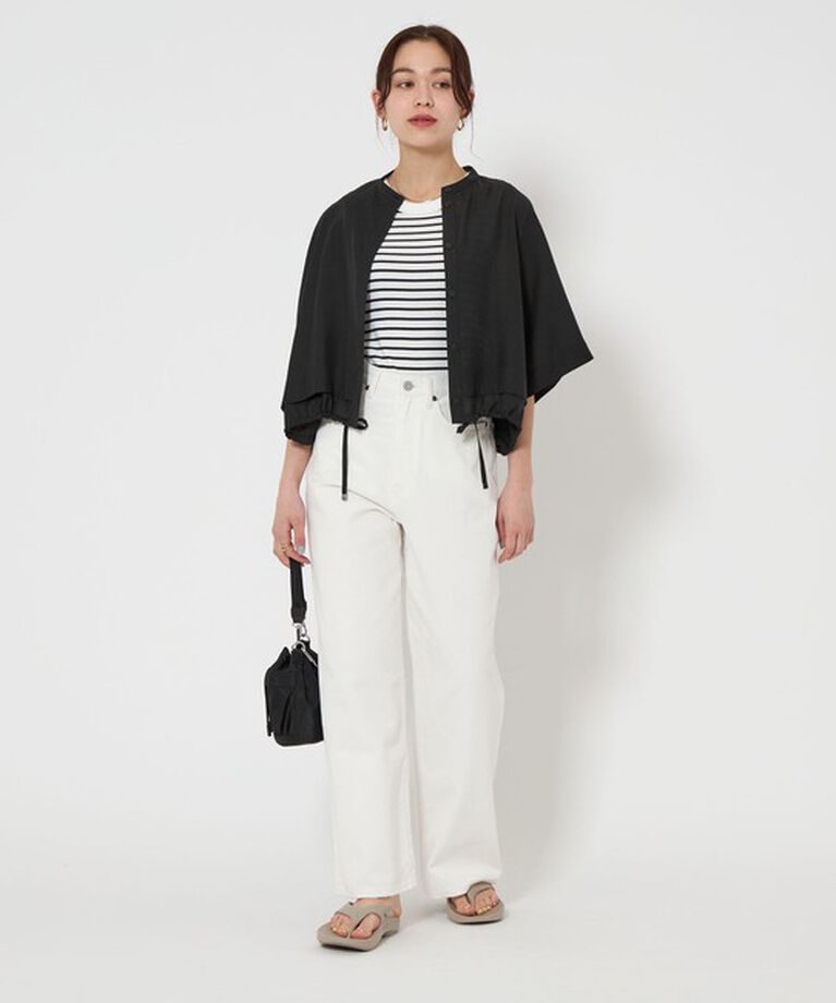 UNITED ARROWS green label relaxing「シアー バンドカラー ショートスリーブ シャツ」|シャツ・ブラウス|
