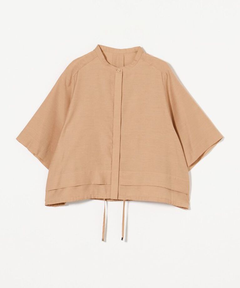 UNITED ARROWS green label relaxing「シアー バンドカラー ショートスリーブ シャツ」|シャツ・ブラウス|