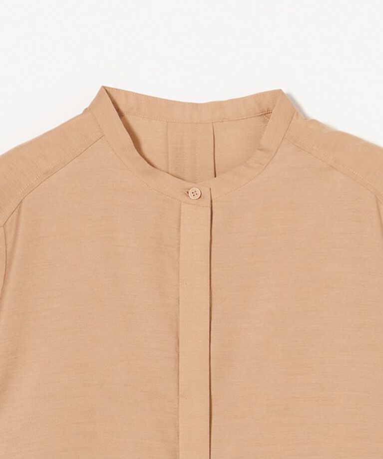 UNITED ARROWS green label relaxing「シアー バンドカラー ショートスリーブ シャツ」|シャツ・ブラウス|