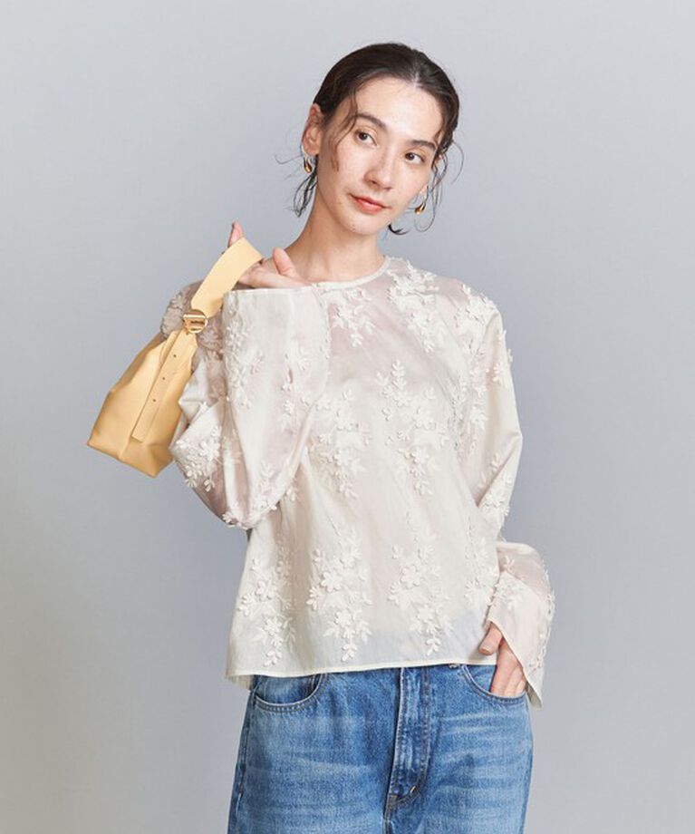 BEAUTY&YOUTH UNITED ARROWS「セルロースナイロン エンブロイダリー シャツ -2WAY-」|シャツ・ブラウス|