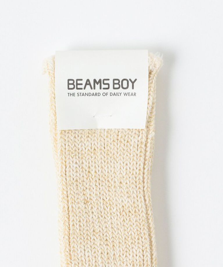 BEAMSBOY「BEAMS BOY / ラメ リブ クルー ソックス NEW」|ソックス|