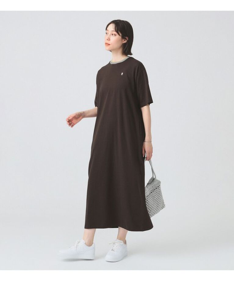 Ray BEAMS 「【別注】Gymphlex / クルーネック ニットライン ショートスリーブ ドレス」|ワンピース|