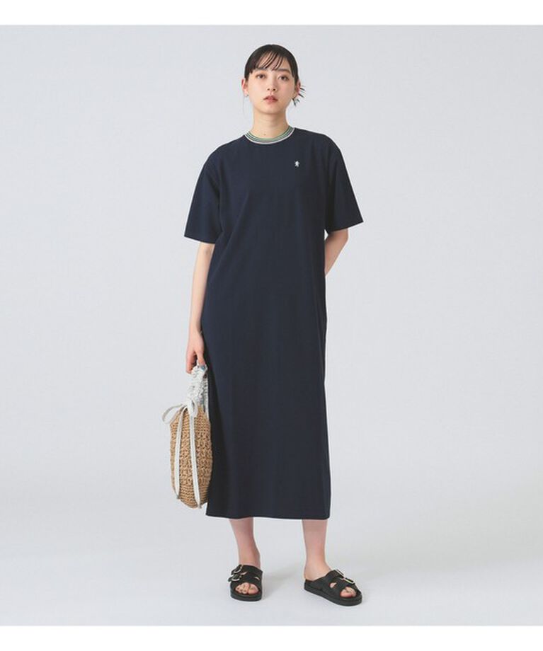 Ray BEAMS 「【別注】Gymphlex / クルーネック ニットライン ショートスリーブ ドレス」|ワンピース|