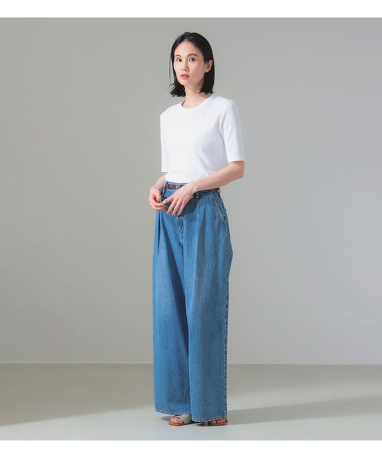 Demi-Luxe BEAMS 「【別注】スタイリスト佐藤佳菜子 × SLOANE / クルーネック リブTシャツ」|Tシャツ・カットソー|