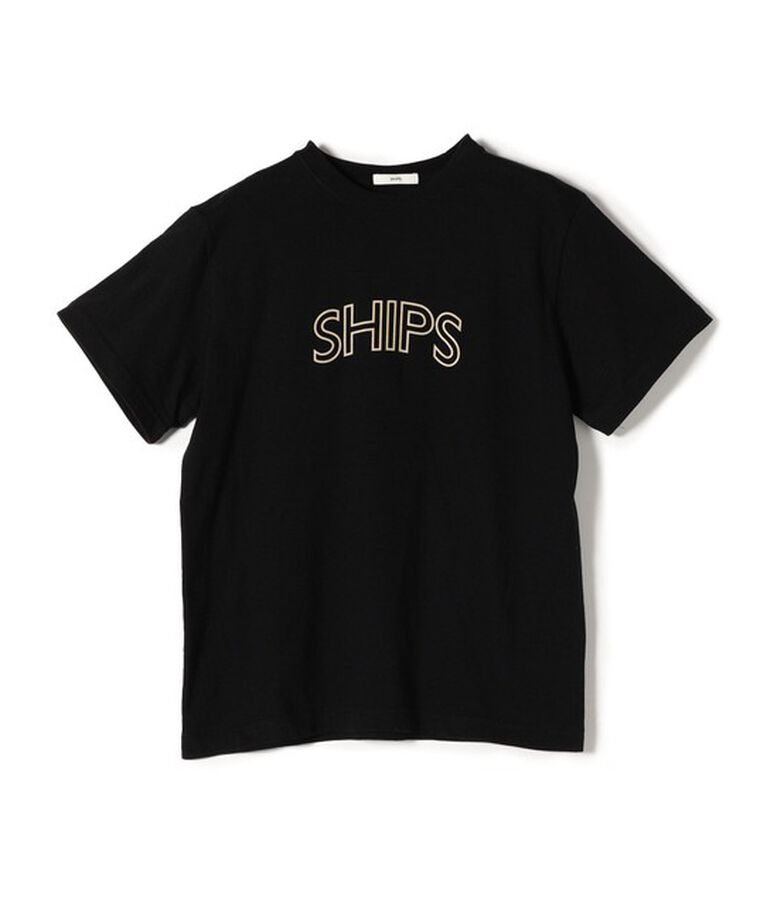 SHIPS for women「《一部追加予約》【WEB限定】 SHIPS ラウンド プリント ロゴ TEE」|Tシャツ・カットソー|