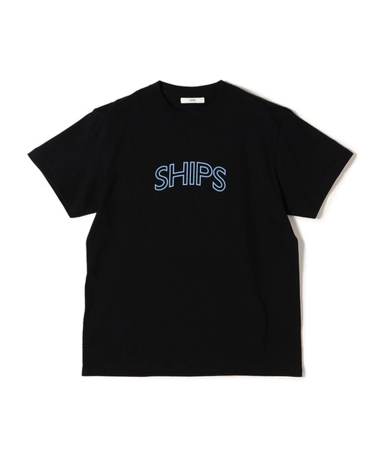 SHIPS for women「《一部追加予約》【WEB限定】 SHIPS ラウンド プリント ロゴ TEE」|Tシャツ・カットソー|