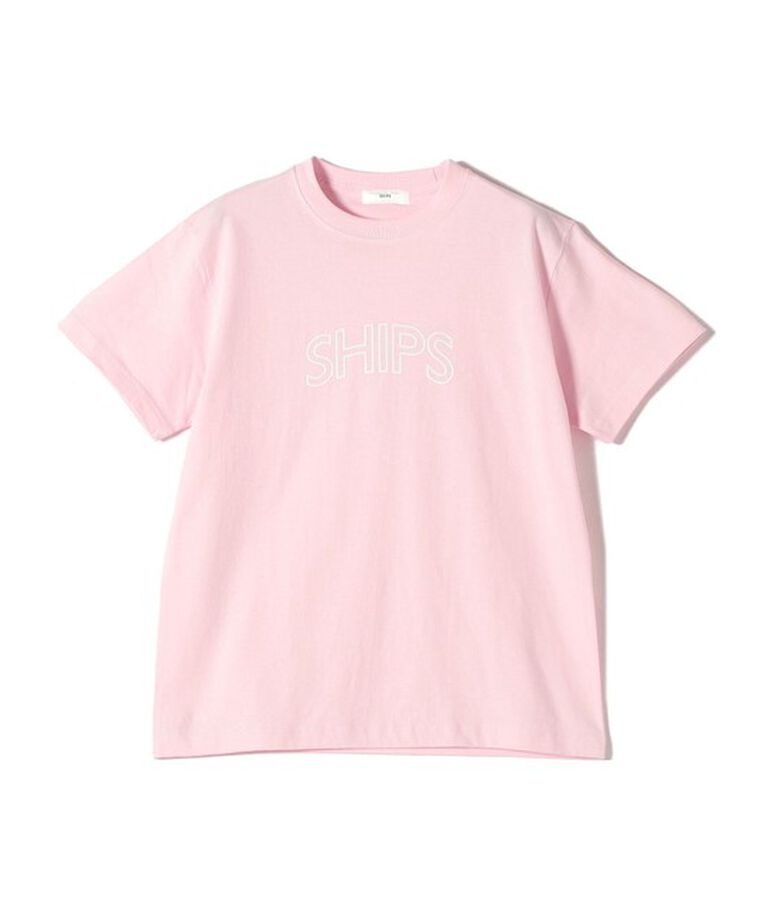 SHIPS for women「《一部追加予約》【WEB限定】 SHIPS ラウンド プリント ロゴ TEE」|Tシャツ・カットソー|