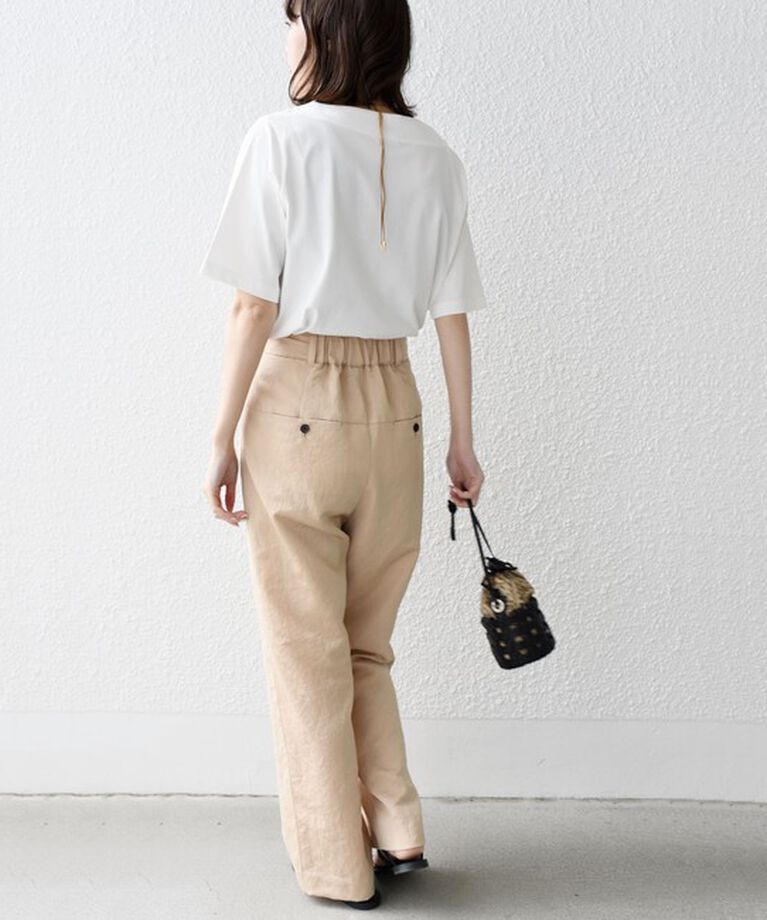 SHIPS for women「《追加》【WEB限定】〈ネックが選べる2サイズ展開〉オーガニックコットン バリエーションネック TEE」|Tシャツ・カットソー|