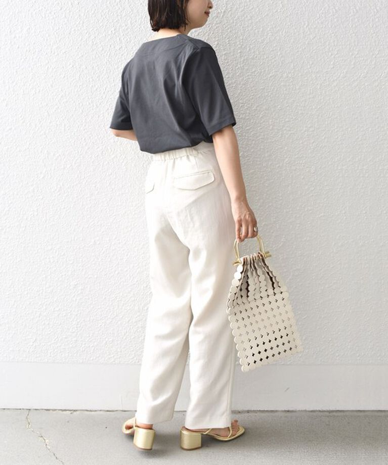 SHIPS for women「《追加》【WEB限定】〈ネックが選べる2サイズ展開〉オーガニックコットン バリエーションネック TEE」|Tシャツ・カットソー|