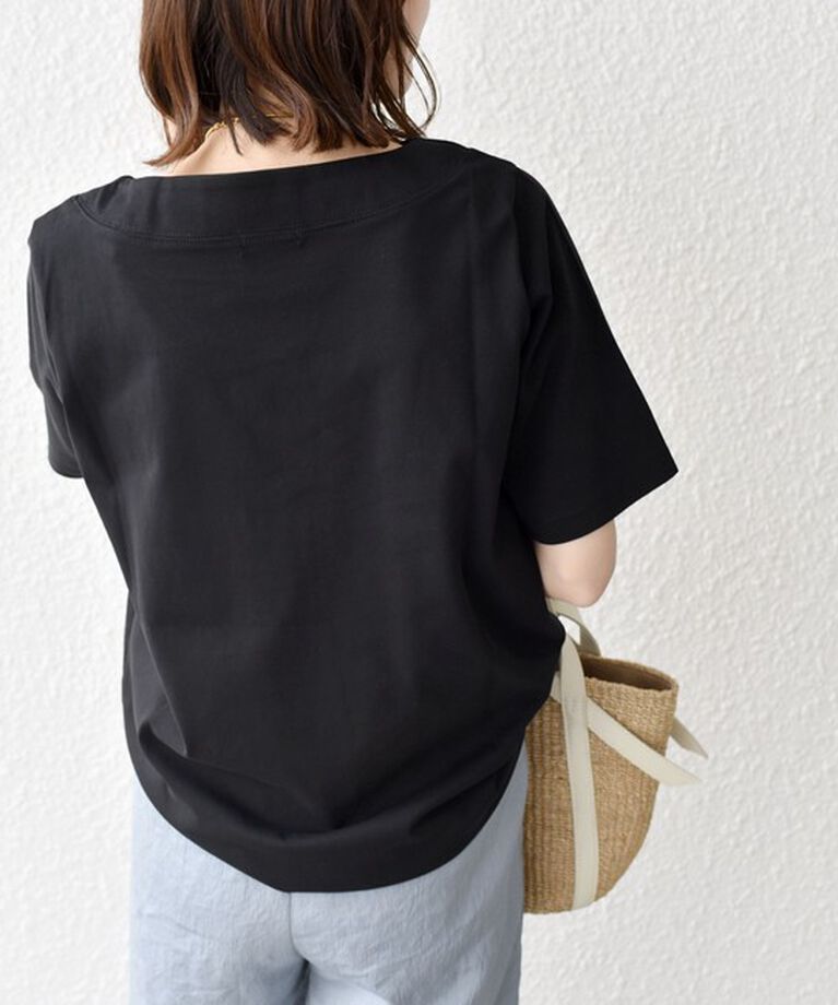 SHIPS for women「《追加》【WEB限定】〈ネックが選べる2サイズ展開〉オーガニックコットン バリエーションネック TEE」|Tシャツ・カットソー|