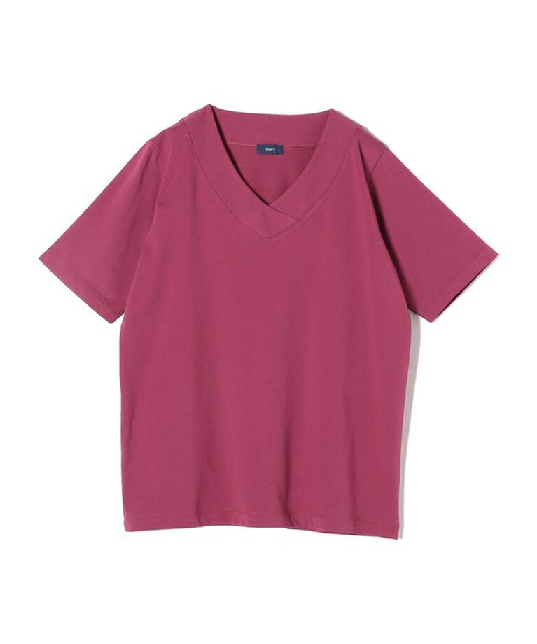 SHIPS for women「《追加》【WEB限定】〈ネックが選べる2サイズ展開〉オーガニックコットン バリエーションネック TEE」|Tシャツ・カットソー|