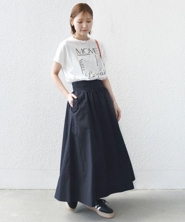 SHIPS for women「【WEB限定】〈手洗い可能〉バリエーション ロゴ 刺繍 プリントTEE」|Tシャツ・カットソー|