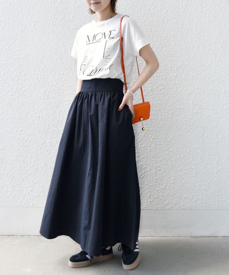 SHIPS for women「【WEB限定】〈手洗い可能〉バリエーション ロゴ 刺繍 プリントTEE」|Tシャツ・カットソー|