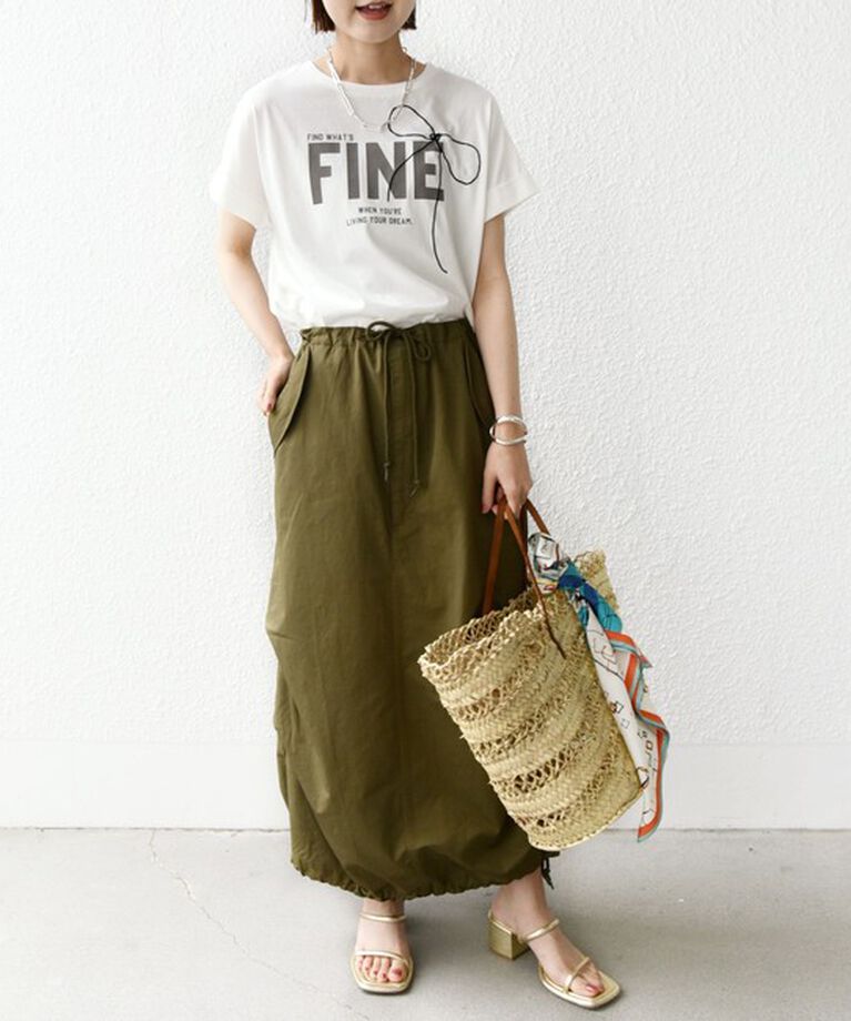 SHIPS for women「【WEB限定】〈手洗い可能〉バリエーション ロゴ 刺繍 プリントTEE」|Tシャツ・カットソー|