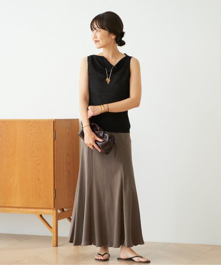 Plage「《追加》Washable Fibril ロングスカート」|スカート|