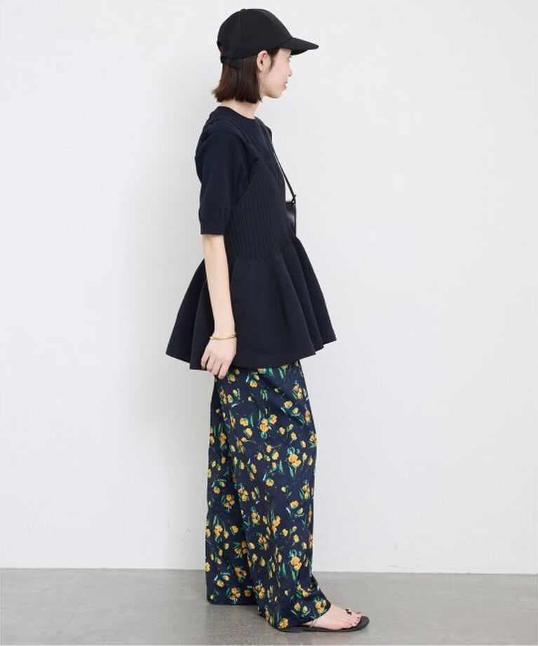 SLOBE IENA「《接触冷感/UV機能》FROSTYCOTTONハーフスリーブプルオーバー」|ニット・セーター|
