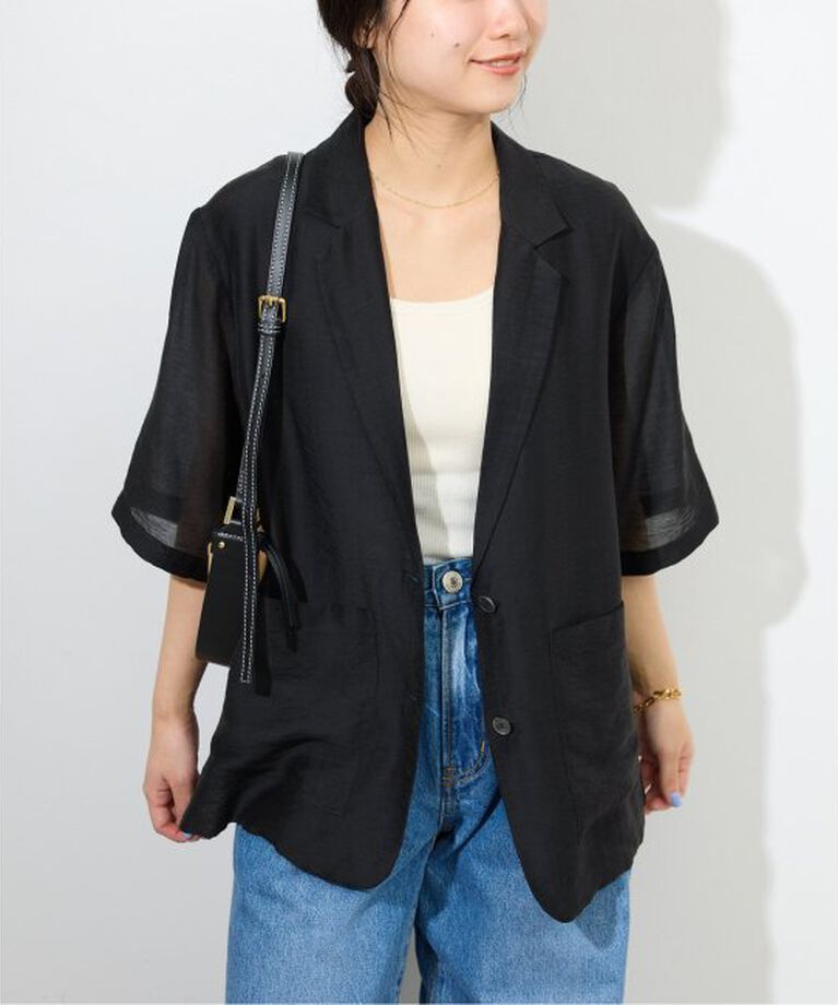SLOBE IENA「《予約》シアーハーフスリーブジャケット」|その他|
