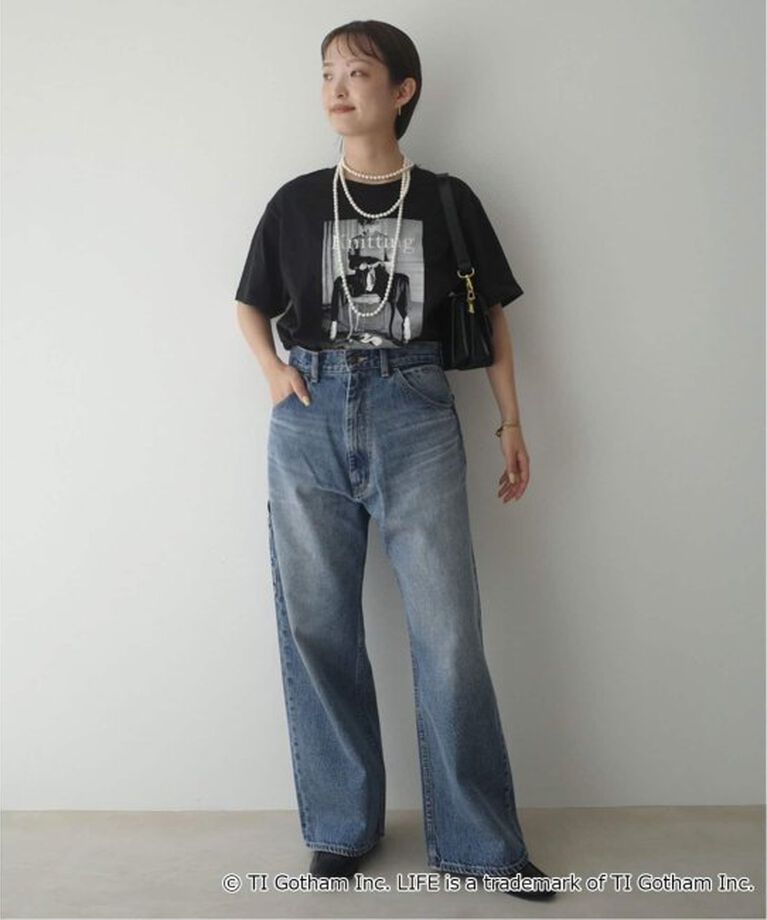 SLOBE IENA「《一部WEB限定/追加4》GOOD ROCK SPEED SLOBE別注 LIFE PC PHOTO TEE1」|Tシャツ・カットソー|