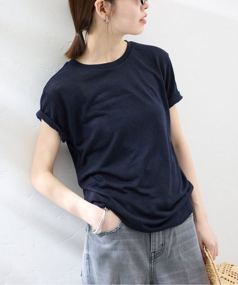 SLOBE IENA「《追加》スラブ5分袖TEE」|Tシャツ・カットソー|
