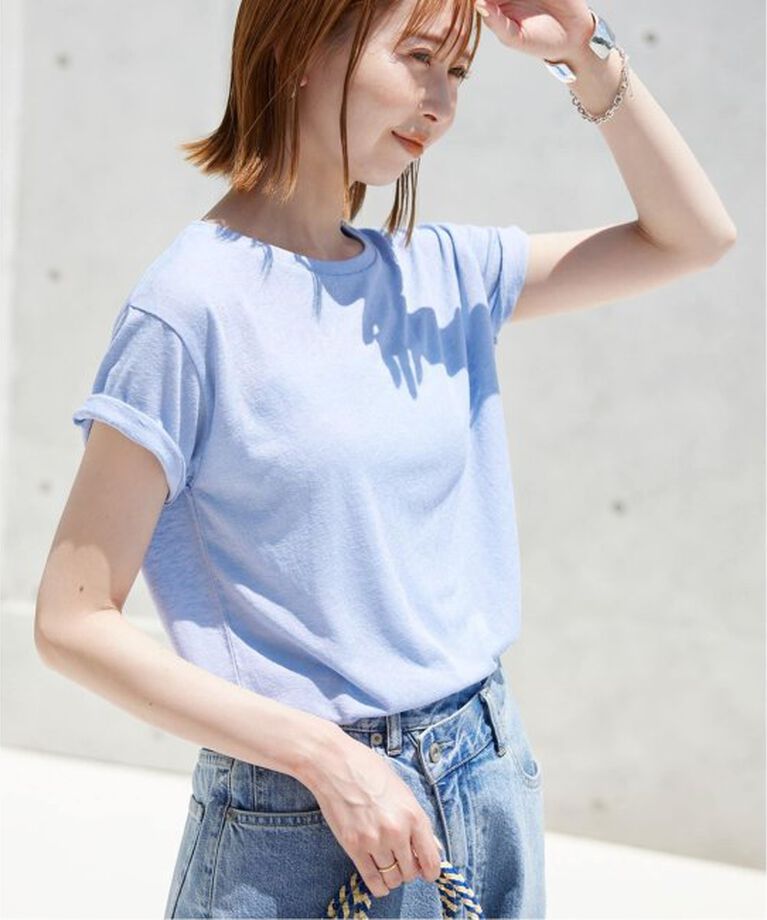SLOBE IENA「《追加》スラブ5分袖TEE」|Tシャツ・カットソー|