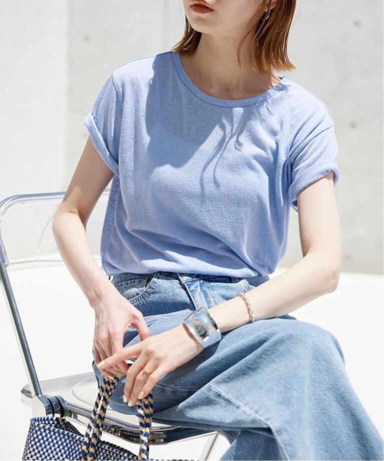 SLOBE IENA「《追加》スラブ5分袖TEE」|Tシャツ・カットソー|