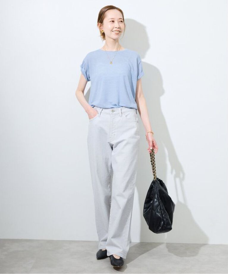 SLOBE IENA「《追加》スラブ5分袖TEE」|Tシャツ・カットソー|