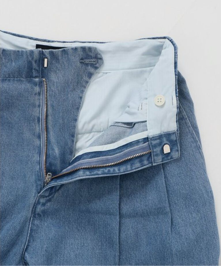SLOBE IENA「《WEB限定/追加4予約》LEDENIM TUCK TROUSER」|デニム|