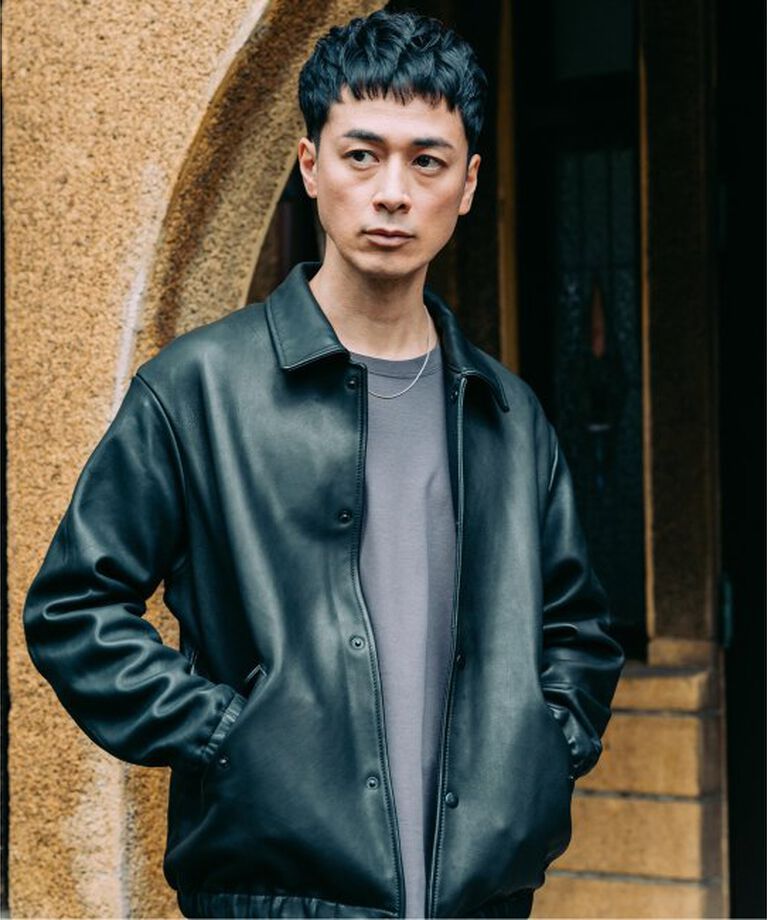EDIFICE「《再入荷》べジタブルラムレザー コーチジャケット」|ライダースジャケット|