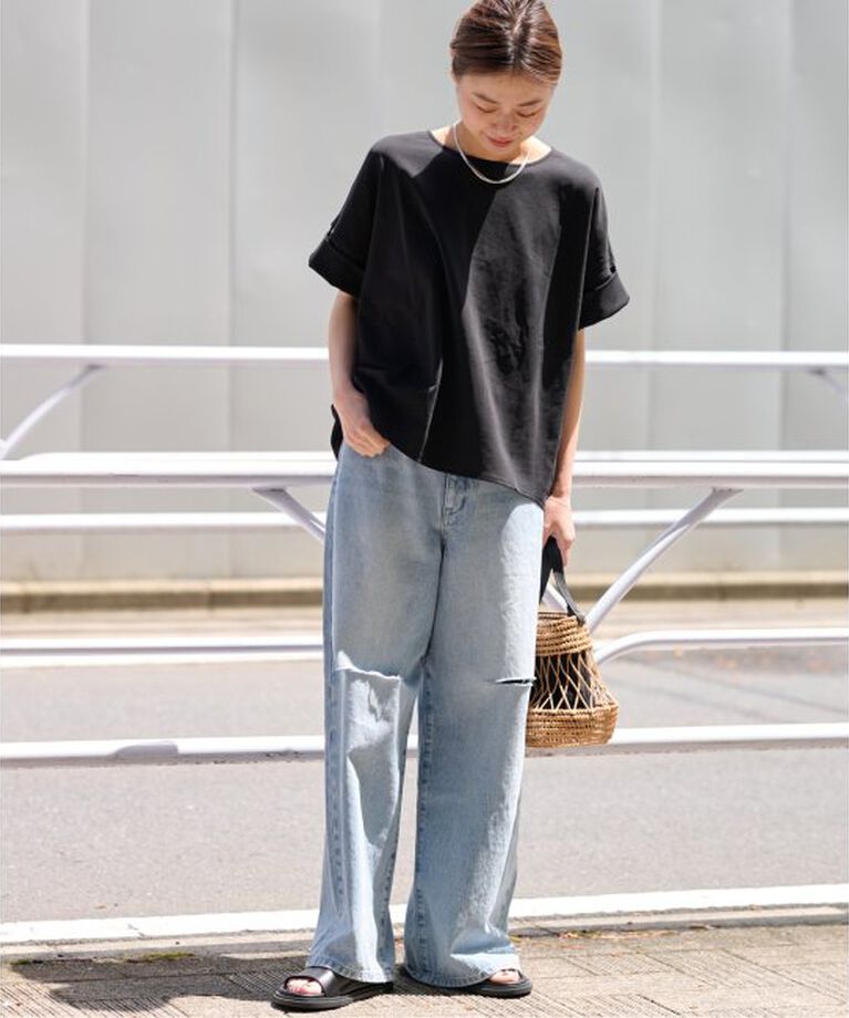 JOURNAL STANDARD relume「《追加》ADDICTポンチクルーネックタックプルオーバー」|Tシャツ・カットソー|