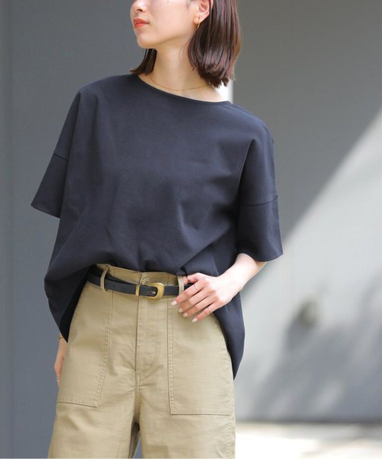 JOURNAL STANDARD relume「《追加》ADDICTポンチクルーネックタックプルオーバー」|Tシャツ・カットソー|ネイビー