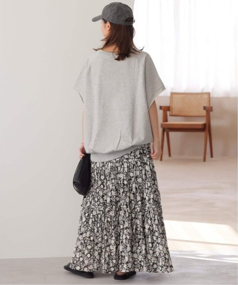 JOURNAL STANDARD relume「《WEB限定追加予約2》コットンボイルクリンクルティアードスカート（柄）」|スカート|