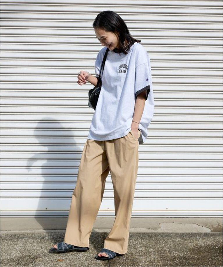 JOURNAL STANDARD「《追加3》【撥水/接触冷感/洗える/UVカット】リネンナイロンストレッチワイドパンツ」|その他|