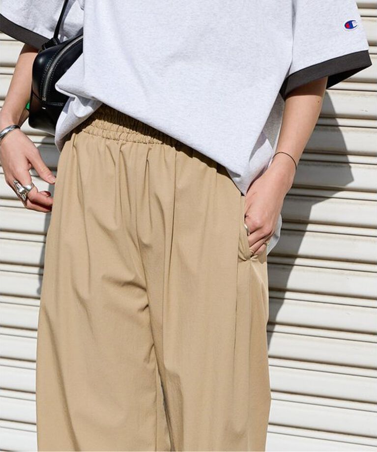 JOURNAL STANDARD「《追加3》【撥水/接触冷感/洗える/UVカット】リネンナイロンストレッチワイドパンツ」|その他|