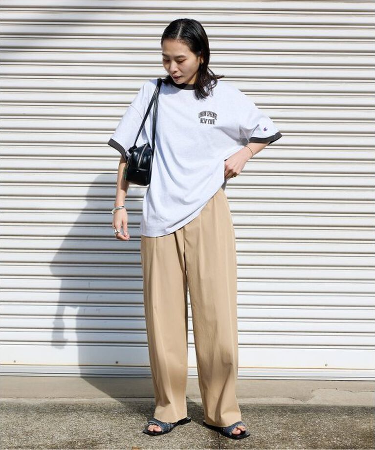 JOURNAL STANDARD「《追加3》【撥水/接触冷感/洗える/UVカット】リネンナイロンストレッチワイドパンツ」|その他|