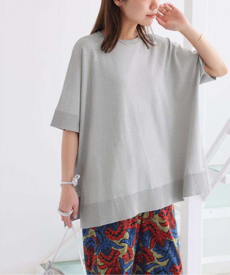 JOURNAL STANDARD relume「《追加2》接触冷感 / ウォッシャブルクールポンチョプルオーバー」|ニット・セーター|